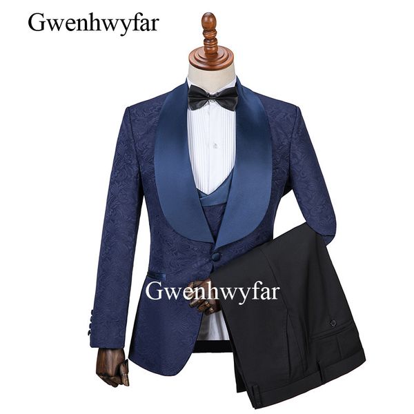 Gwenhwyfar 2019 navy jacquard men uit 3 piece co tume homme gentlemen formal party wear tuxedo blazer et lim fit men uit
Gwenhwyfar 2019 navy jacquard men uit 3 piece co tume homme gentlemen formal party wear tuxedo blazer et lim fit men uit