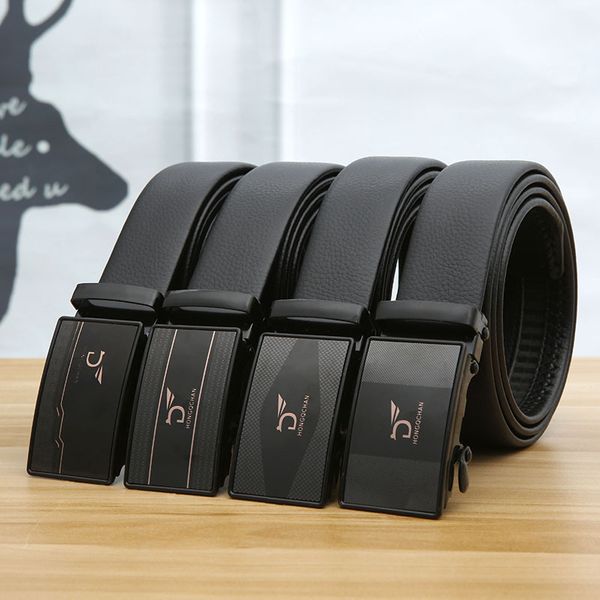 belt automatic buckle business men's belts versatile wear-resistant scratch-resistant pvc men's belts 120*3.4cm (3 pack, Black;green
belt automatic buckle business men's belts versatile wear-resistant scratch-resistant pvc men's belts 120*3.4cm (3 pack, Black;green