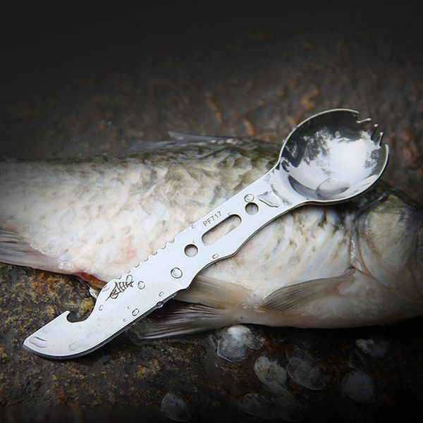 multifunctional camping cookware spoon fork bottle opener portable tool safety & survival durable stainless steel survival kit
multifunctional camping cookware spoon fork bottle opener portable tool safety & survival durable stainless steel survival kit