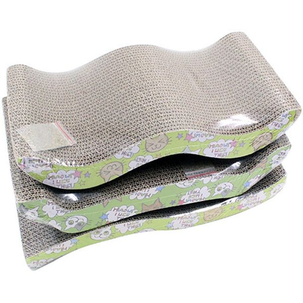 corrugated paper cat scratcher for kitten catnip cat scratching pad board mat scratcher for cats pet toy game accessories
corrugated paper cat scratcher for kitten catnip cat scratching pad board mat scratcher for cats pet toy game accessories
