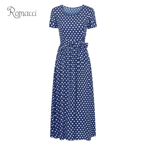 romacci 5xl plus size dress summer fashion women long polka dot dress short sleeves high waist tie a-line vintage maxi dresses, White;black
romacci 5xl plus size dress summer fashion women long polka dot dress short sleeves high waist tie a-line vintage maxi dresses, White;black