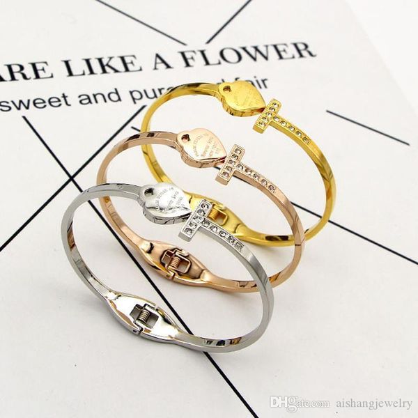 pb47 2018 most sell fashion t style with stones forever lovr heart bangle for gifts ing, Black
pb47 2018 most sell fashion t style with stones forever lovr heart bangle for gifts ing, Black