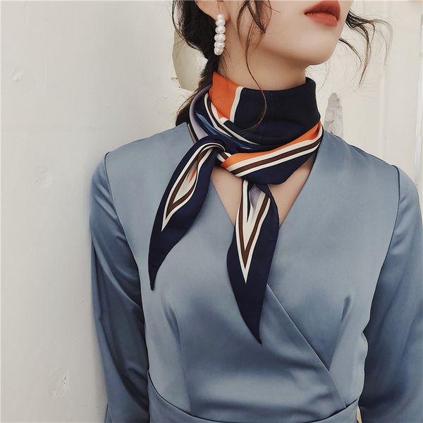 fashion women silk scarf neckerchief handbag handle wrap silk feeling ribbon scarf for girls size 130 cm x 40 cm, Blue;gray
fashion women silk scarf neckerchief handbag handle wrap silk feeling ribbon scarf for girls size 130 cm x 40 cm, Blue;gray