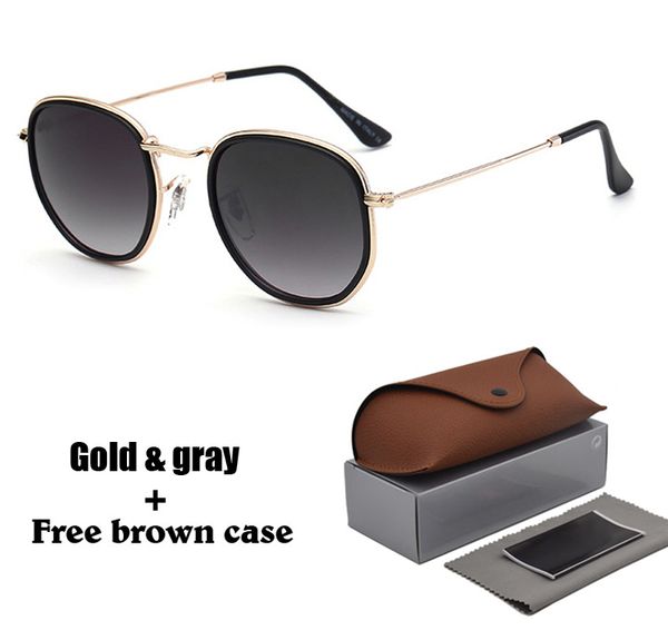 1pcs Wholesale - Classic Brand designer Sunglasses women men Hexagonal Metal frame Vintage Goggle Unisex Pilot Sun Glasses with box and case
1pcs Wholesale - Classic Brand designer Sunglasses women men Hexagonal Metal frame Vintage Goggle Unisex Pilot Sun Glasses with box and case