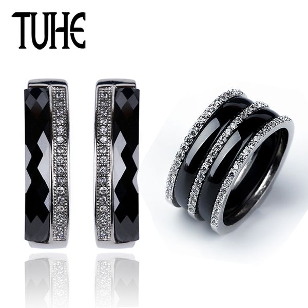 black white jewelry sets earrings & ring 316 stainless steel ring set crystal 5mm earrings round for women anniversary love gift, Silver
black white jewelry sets earrings & ring 316 stainless steel ring set crystal 5mm earrings round for women anniversary love gift, Silver