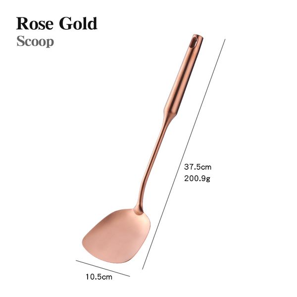 1pc cookware stainless steel rose gold kitchen utensils high-grade kitchen tool functional serving spoon soup ladle spatula
1pc cookware stainless steel rose gold kitchen utensils high-grade kitchen tool functional serving spoon soup ladle spatula