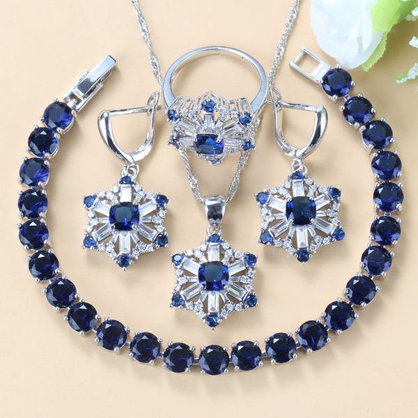 new exclusive blue zircon bridal silver 925 costume sets r flower jewelry sets for women dangle/earrings/bracelet/ring
new exclusive blue zircon bridal silver 925 costume sets r flower jewelry sets for women dangle/earrings/bracelet/ring