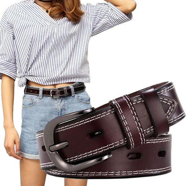 women leather belts female retro casual wild pin buckle wide leather belt ladies cowskin waistbands belt ceinture, Black;brown
women leather belts female retro casual wild pin buckle wide leather belt ladies cowskin waistbands belt ceinture, Black;brown