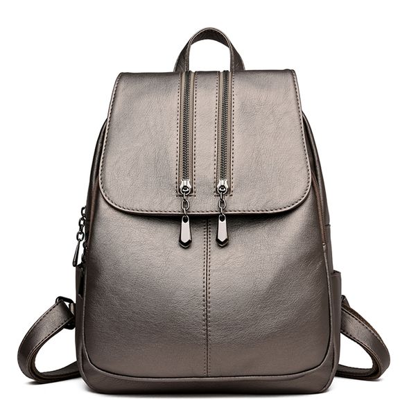 casual double zipper women backpack large capacity school bag for girl brand leather shoulder bag 2019 lady bag travel backpack
casual double zipper women backpack large capacity school bag for girl brand leather shoulder bag 2019 lady bag travel backpack