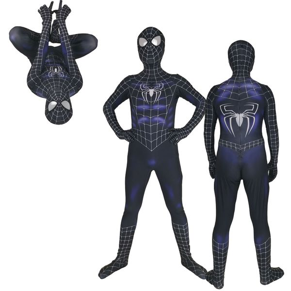 men kids black symbiot raimi spider-man cosplay costume lycar spiderman superhero zentai party bodysuit jumpsuit, Black;red
men kids black symbiot raimi spider-man cosplay costume lycar spiderman superhero zentai party bodysuit jumpsuit, Black;red