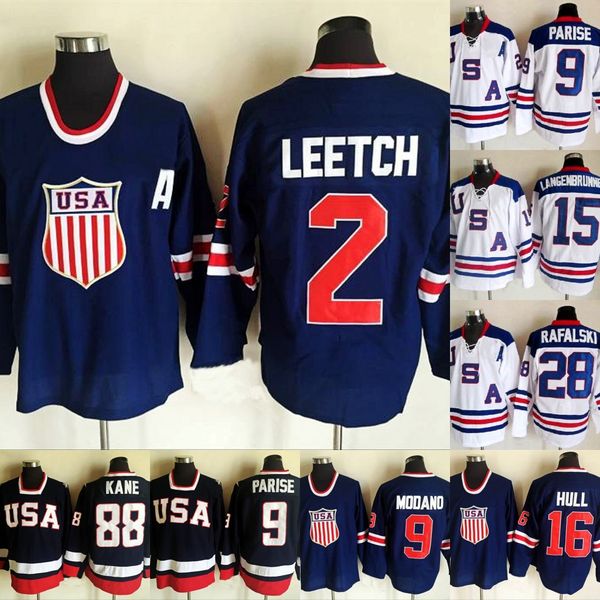 2010 Team USA Vintage Hockey OLYMPIC 88 Patrick Kane 15 Jamie Langenbrunner 16 Brett Hull 2 Brian Leetch 39 Ryan Miller Hockey Jerseys
2010 Team USA Vintage Hockey OLYMPIC 88 Patrick Kane 15 Jamie Langenbrunner 16 Brett Hull 2 Brian Leetch 39 Ryan Miller Hockey Jerseys