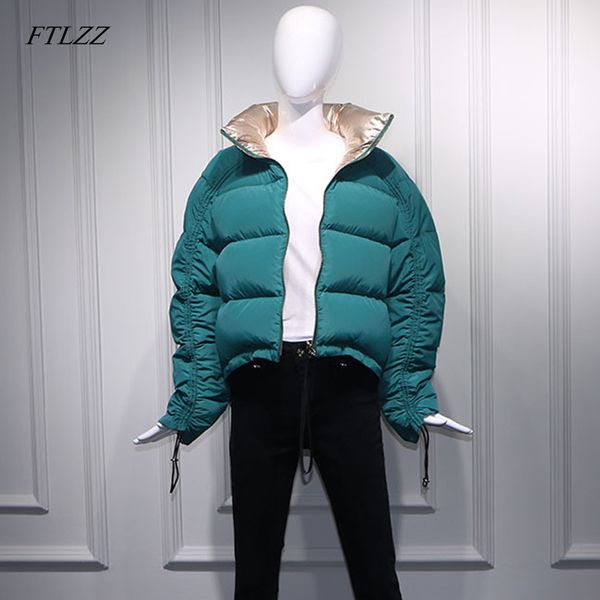 ftlzz winter women down jacket golden green short coat double side turtleneck collar white duck down snow outwear parkas, Black
ftlzz winter women down jacket golden green short coat double side turtleneck collar white duck down snow outwear parkas, Black