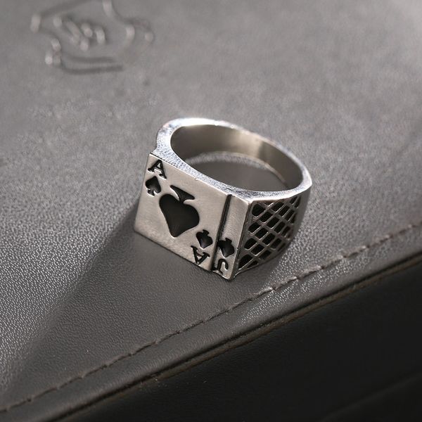 wholesale- ring vintage personality spades a heart shaped poker rings for men jewelry silver color male ring
wholesale- ring vintage personality spades a heart shaped poker rings for men jewelry silver color male ring