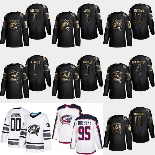 2019 Gold Black Columbus Blue Jackets 8 Zach Werenski 13 Cam Atkinson 9 Artemi Panarin Scott Harrington Keith Kinkaid Seth Jones Jersey
2019 Gold Black Columbus Blue Jackets 8 Zach Werenski 13 Cam Atkinson 9 Artemi Panarin Scott Harrington Keith Kinkaid Seth Jones Jersey