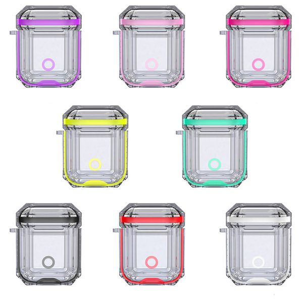 for airpods 2 1 double colors transparent storage box protective case for apple wireless bluetooth earphones cover
for airpods 2 1 double colors transparent storage box protective case for apple wireless bluetooth earphones cover