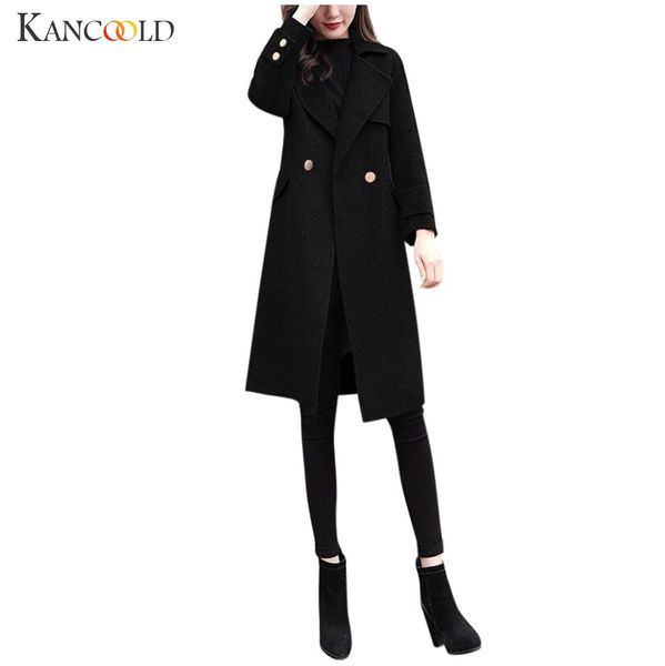 kancoold women casual solid color a buckle outwear fashion sashes office coat chic epaulet design long trench, Black
kancoold women casual solid color a buckle outwear fashion sashes office coat chic epaulet design long trench, Black