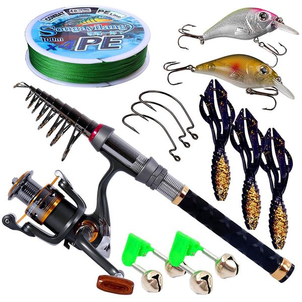 portable fishing rod reel combos - pocket fishing pole with left right hand spinning reel for outdoor travel freshwater
portable fishing rod reel combos - pocket fishing pole with left right hand spinning reel for outdoor travel freshwater