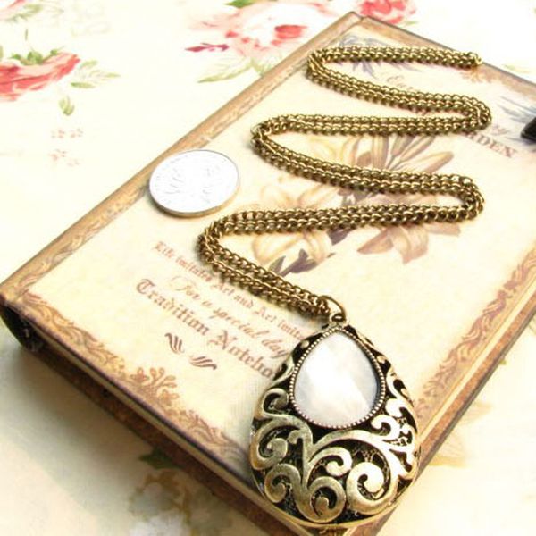 retro european, american and korean fashion jewelry dream water drop jewelry hollow-out carved long necklace women's sweater chain, Silver
retro european, american and korean fashion jewelry dream water drop jewelry hollow-out carved long necklace women's sweater chain, Silver