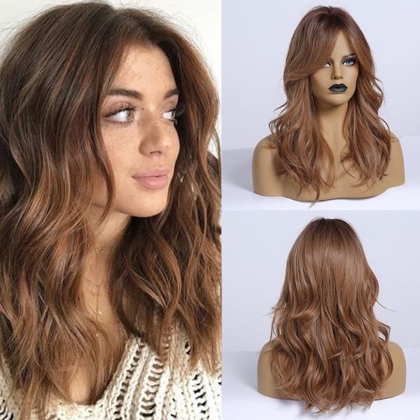 jonrenau syntheic honey brown everyday wigs for black white women medium length natural wave hair wigs heat resistant fiber
jonrenau syntheic honey brown everyday wigs for black white women medium length natural wave hair wigs heat resistant fiber