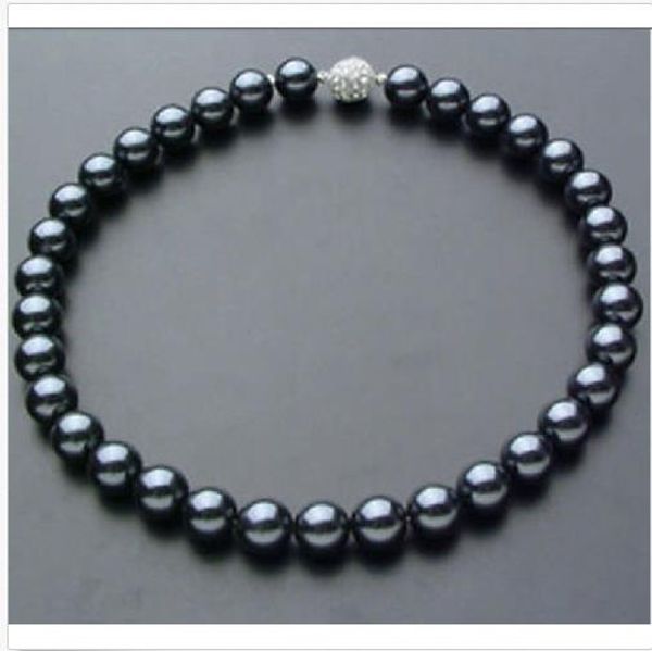 stunning10-11mm tahitian natural round black blue pearl necklace 18inch silver
stunning10-11mm tahitian natural round black blue pearl necklace 18inch silver