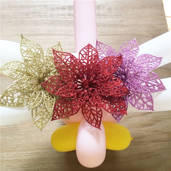 hh186 wholesale 15cm plastic simulation christmas glitter hollow flower wedding artificial flowers valentine's day decoration 6z
hh186 wholesale 15cm plastic simulation christmas glitter hollow flower wedding artificial flowers valentine's day decoration 6z