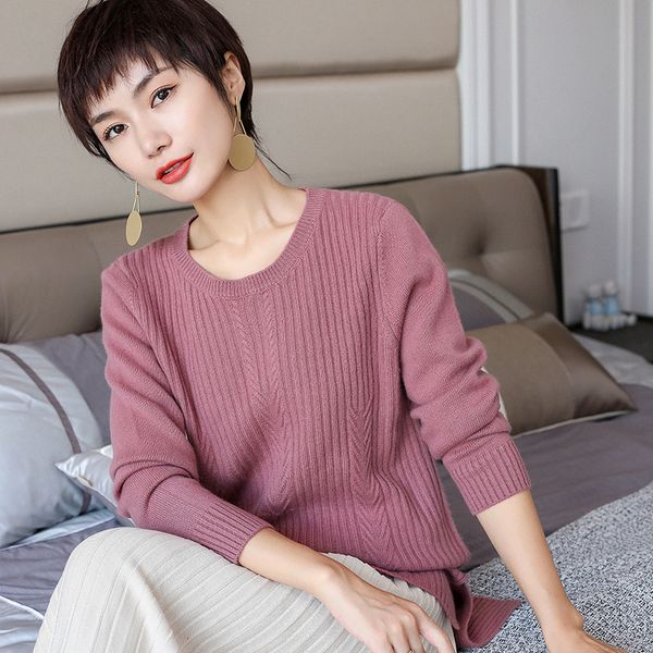 alkmene spring and autumn short thin sweater female cashmere warm knitted pullover 2019 new under the split low round neck, White;black
alkmene spring and autumn short thin sweater female cashmere warm knitted pullover 2019 new under the split low round neck, White;black