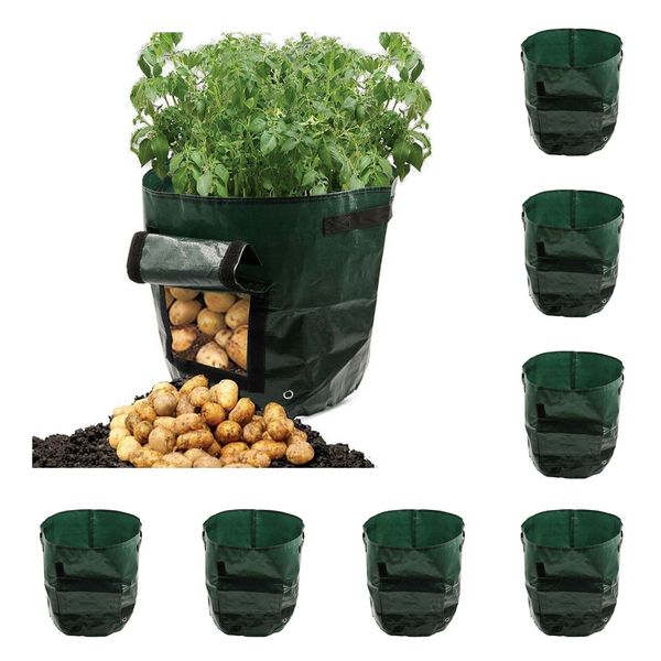 6x garden vegetables potato grow bags with access flap side window 3/5/7 gallon
6x garden vegetables potato grow bags with access flap side window 3/5/7 gallon