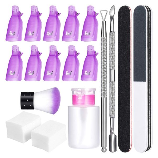 gel nail polish remover kit, include 420 pieces wipe cotton pads, 10 pieces nail clips caps, 3 file, triple-cornered
gel nail polish remover kit, include 420 pieces wipe cotton pads, 10 pieces nail clips caps, 3 file, triple-cornered