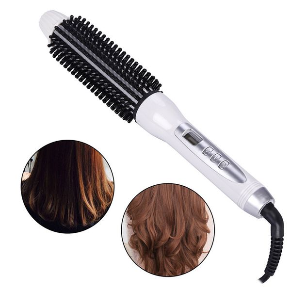 curling iron temperature adjustable electric brush hair ceramic heat plate with comb with lcd for curler/straightener style
curling iron temperature adjustable electric brush hair ceramic heat plate with comb with lcd for curler/straightener style