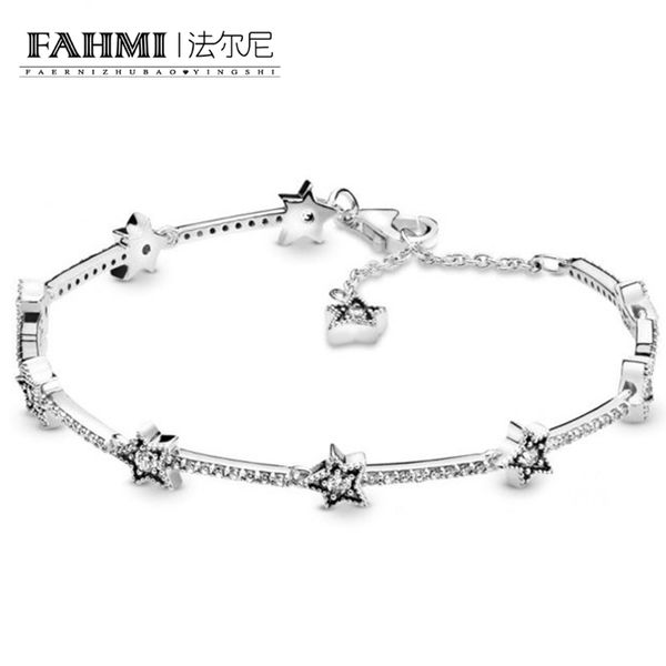 фахми 100% 925 стерлингового серебра шарм 598498c01 небесные звезды браслет и изысканный моды дамы браслет ювелирные изделия, Black
фахми 100% 925 стерлингового серебра шарм 598498c01 небесные звезды браслет и изысканный моды дамы браслет ювелирные изделия, Black