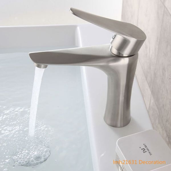304 stainless steel bathroom basin mixer faucets and cold single handle sink faucet l balcony outdoor and cold brush nickel tap
304 stainless steel bathroom basin mixer faucets and cold single handle sink faucet l balcony outdoor and cold brush nickel tap