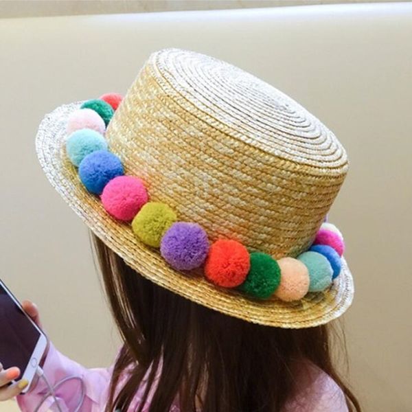 summer sun hat women korean version of straw flat sunscreen beach hats high fashion color hairball visor casual caps h058, Blue;gray
summer sun hat women korean version of straw flat sunscreen beach hats high fashion color hairball visor casual caps h058, Blue;gray