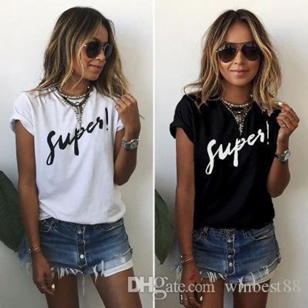 fashion t shirts for women t-shirt super letter women short sleeve crew neck graphic tees casual womens ing, White
fashion t shirts for women t-shirt super letter women short sleeve crew neck graphic tees casual womens ing, White