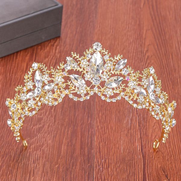 baroque crystal tiaras and crowns hair jewelry light gold diadem rhinestone headpiece prom bridal crown wedding hair accessories, Golden;white
baroque crystal tiaras and crowns hair jewelry light gold diadem rhinestone headpiece prom bridal crown wedding hair accessories, Golden;white