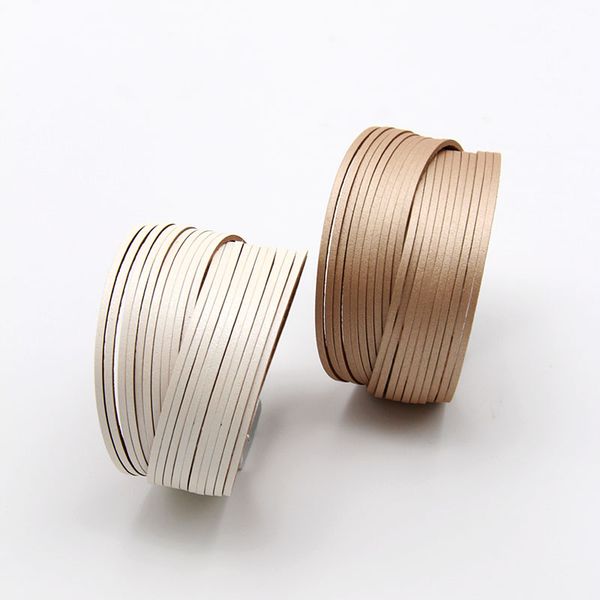 zg 3mm mini leather strip combination women bracelet winnter color designs jewelry for women and girls, Golden;silver
zg 3mm mini leather strip combination women bracelet winnter color designs jewelry for women and girls, Golden;silver
