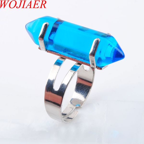 wojiaer unique ring for women natural stone round beads casual finger rings sapphire blue quartz silver color party jewelry dx3047, Golden;silver
wojiaer unique ring for women natural stone round beads casual finger rings sapphire blue quartz silver color party jewelry dx3047, Golden;silver