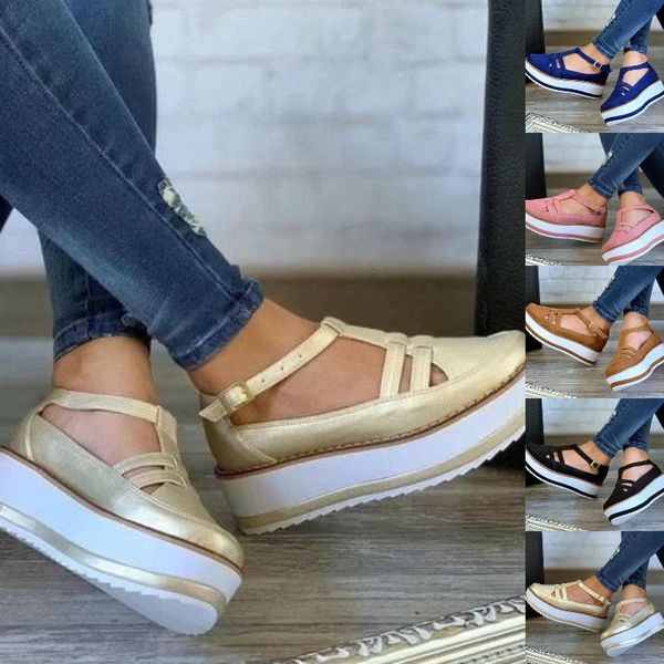 women summer round head flat sandals solid color thick bottom women's sandals fashion casual style women's shoes, Black
women summer round head flat sandals solid color thick bottom women's sandals fashion casual style women's shoes, Black