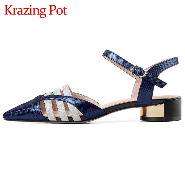 krazing pot autumn new arrival natural leather pointed toe med heel office lady daily wear mixed colors fashion women pumps l65, Black
krazing pot autumn new arrival natural leather pointed toe med heel office lady daily wear mixed colors fashion women pumps l65, Black