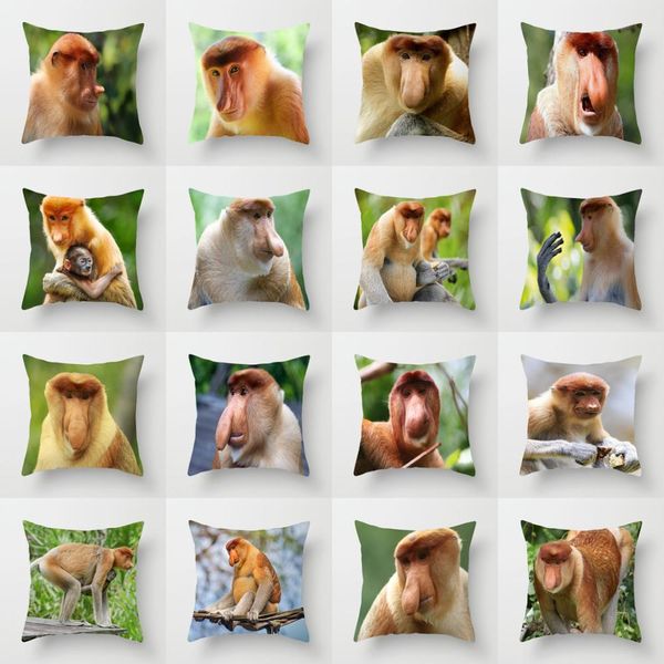 zengia nasalis larvatus cushion cover 45x45cm proboscis monkey throw pillow cover linen sofa decorative pillows pillow case deco
zengia nasalis larvatus cushion cover 45x45cm proboscis monkey throw pillow cover linen sofa decorative pillows pillow case deco