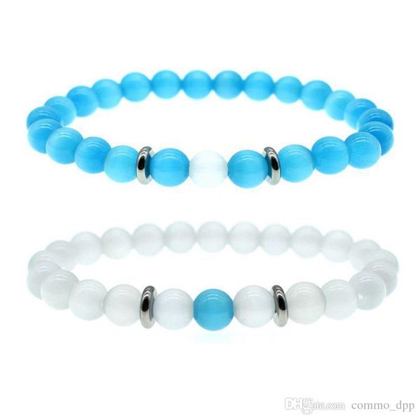 new 8mm blue white opal beads chains bracelet for women men couple healing crystal natural stone strands beaded bangle fashion jewelry, Black
new 8mm blue white opal beads chains bracelet for women men couple healing crystal natural stone strands beaded bangle fashion jewelry, Black