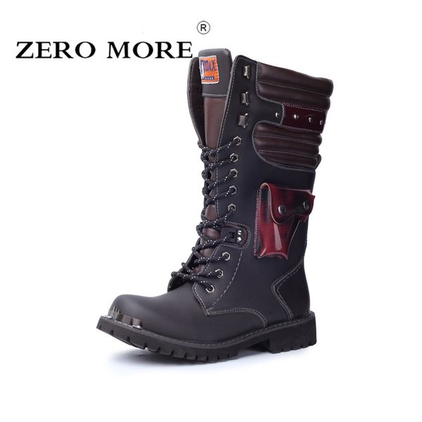 zero more brand army boots men bag mens boots skull metal buckle lace up male motorcycle punk men's shoes rock, Black
zero more brand army boots men bag mens boots skull metal buckle lace up male motorcycle punk men's shoes rock, Black