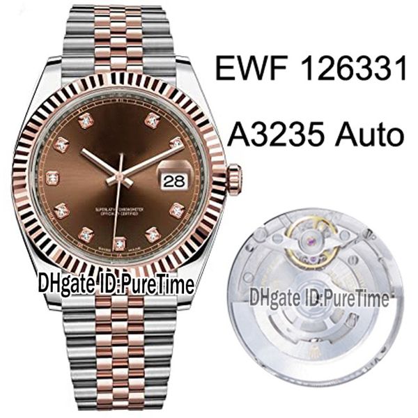 ewf datejust 41mm 126331 cal a3235 automatic mens watch two tone rose gold brown dial diamond mark edition jubilee bracelet puretime 04, Slivery;brown
ewf datejust 41mm 126331 cal a3235 automatic mens watch two tone rose gold brown dial diamond mark edition jubilee bracelet puretime 04, Slivery;brown