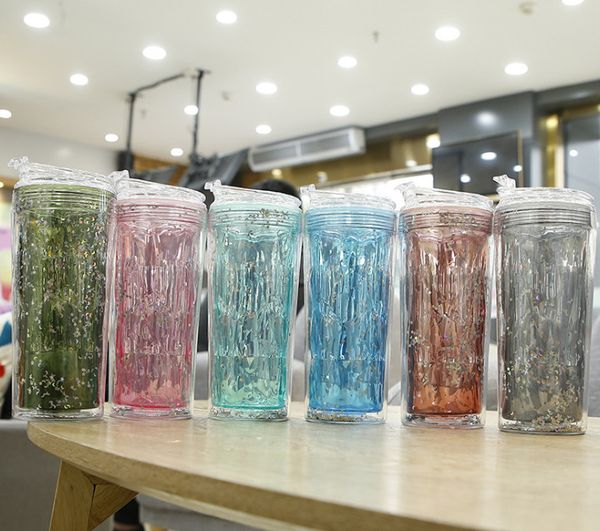the latest 17oz summer double plastic straw cup, essential for outdoor fitness, coffee drink cup, ing
the latest 17oz summer double plastic straw cup, essential for outdoor fitness, coffee drink cup, ing