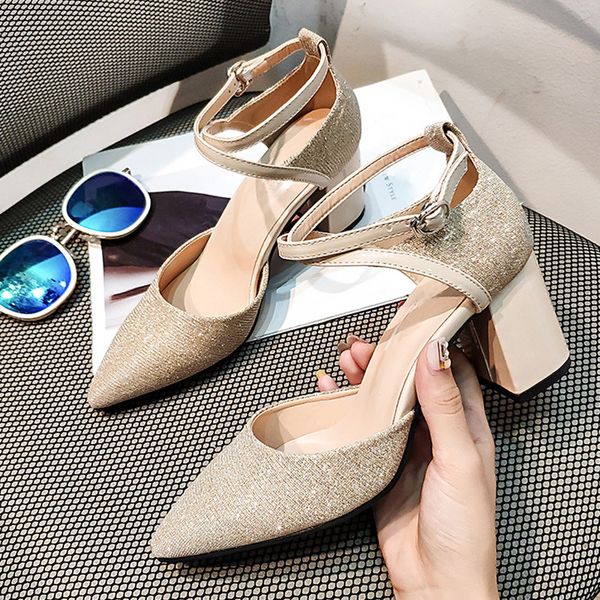 Sexy Ladies High Heels Women Bling Shoes Pointed toe Women Pumps Fashion Woman Square Heels Shoes, Black
Sexy Ladies High Heels Women Bling Shoes Pointed toe Women Pumps Fashion Woman Square Heels Shoes, Black