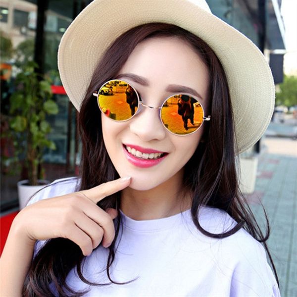 round frame crown prince round men's and women's sun sunglasses 032 metal color film reflective sun glasses, White;black
round frame crown prince round men's and women's sun sunglasses 032 metal color film reflective sun glasses, White;black