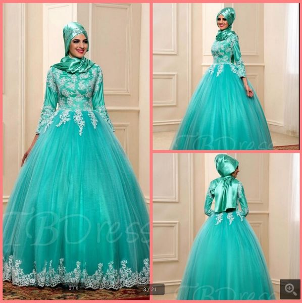 new arrival ball gown 2019 sky blue muslim appliques prom dresses arabic 3/4 sleeve modest princess puffy prom gowns sale, Black
new arrival ball gown 2019 sky blue muslim appliques prom dresses arabic 3/4 sleeve modest princess puffy prom gowns sale, Black