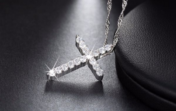Silver Color Cross Pendant Necklace with Austria Crystal Zircon Allergy Free Women Necklaces Wedding Jewelry WN56
Silver Color Cross Pendant Necklace with Austria Crystal Zircon Allergy Free Women Necklaces Wedding Jewelry WN56