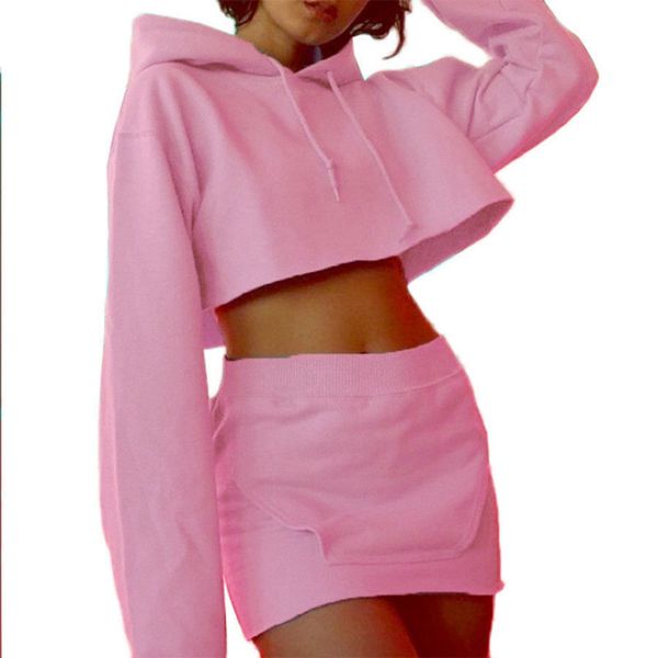 2pcs women ladies tracksuit casual short hoodies sweatshirt pencil mini skirt sets sporty wear casual suit, White;black
2pcs women ladies tracksuit casual short hoodies sweatshirt pencil mini skirt sets sporty wear casual suit, White;black
