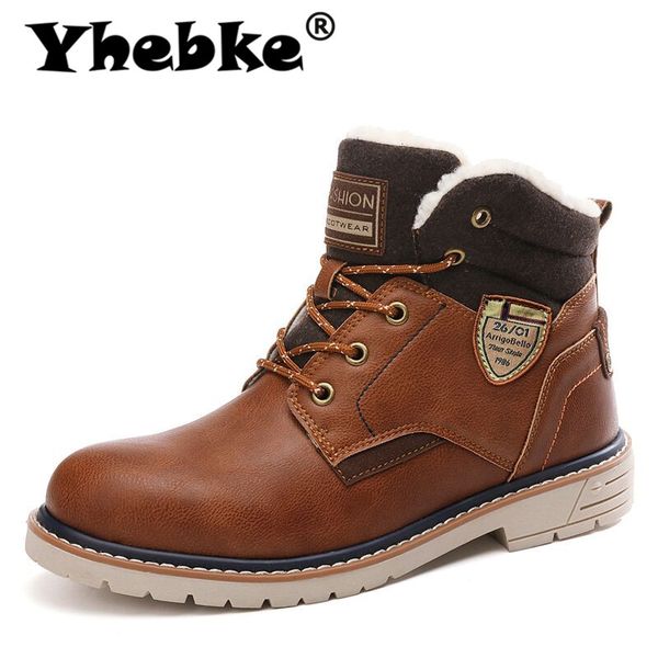2020 new winter warm fur men's boots leather ankle boot waterproof snow boots outdoor desert comfortable motorcycle, Black
2020 new winter warm fur men's boots leather ankle boot waterproof snow boots outdoor desert comfortable motorcycle, Black