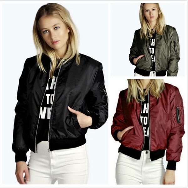 2019 women's fashion windbreaker jacket ladies autumn long sleeved basic coat bomber thin female coat womens coats jackets, Black;brown
2019 women's fashion windbreaker jacket ladies autumn long sleeved basic coat bomber thin female coat womens coats jackets, Black;brown